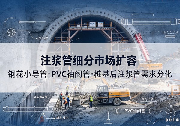 察布查尔注浆管细分市场扩容，隧道钢花小导管、PVC 袖阀管、桩基后注浆管需求分化